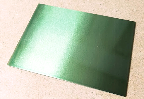 取り出した感光基板の外観